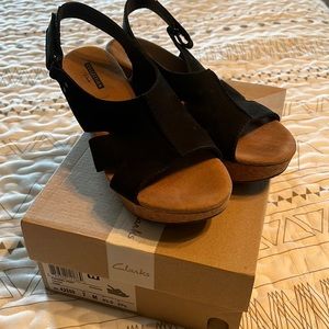 Clarks wedge shoes
